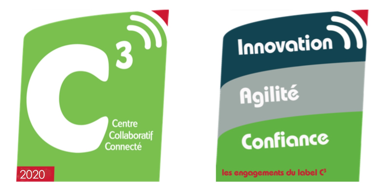 Notre espace de travail a été certifié C3 : Centre Collaboratif Connecté